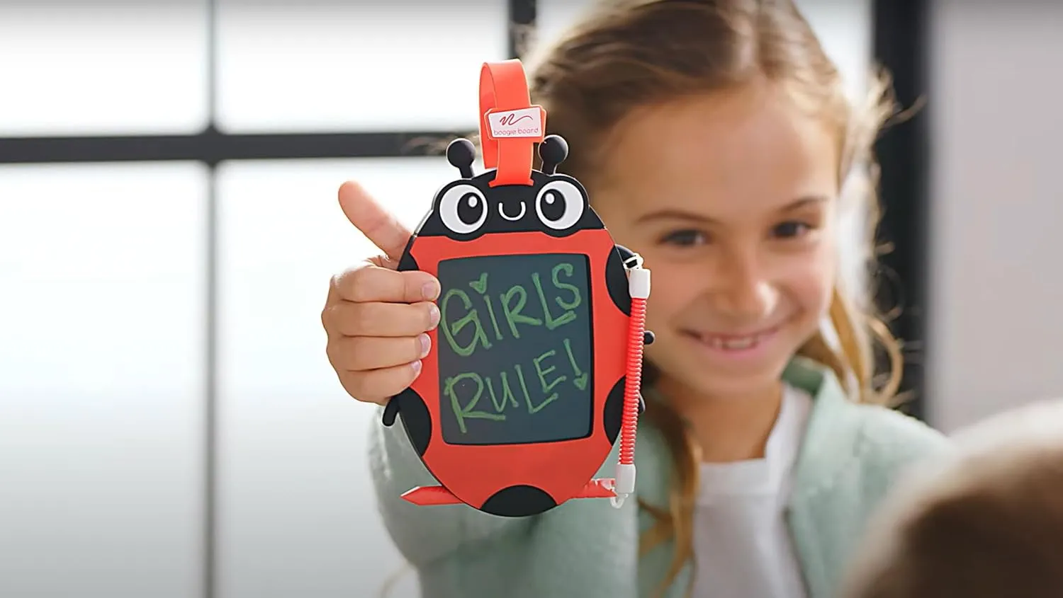 Boogie Board Kids Sketch Pals Doodle Board, Ivy The Ladybug - Portable 4" Reusable Drawing Pad with Attached Stylus, Perfect for Travel & Road Trips for Kids Ages 4 