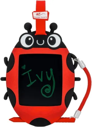 Boogie Board Kids Sketch Pals Doodle Board, Ivy The Ladybug - Portable 4" Reusable Drawing Pad with Attached Stylus, Perfect for Travel & Road Trips for Kids Ages 4 