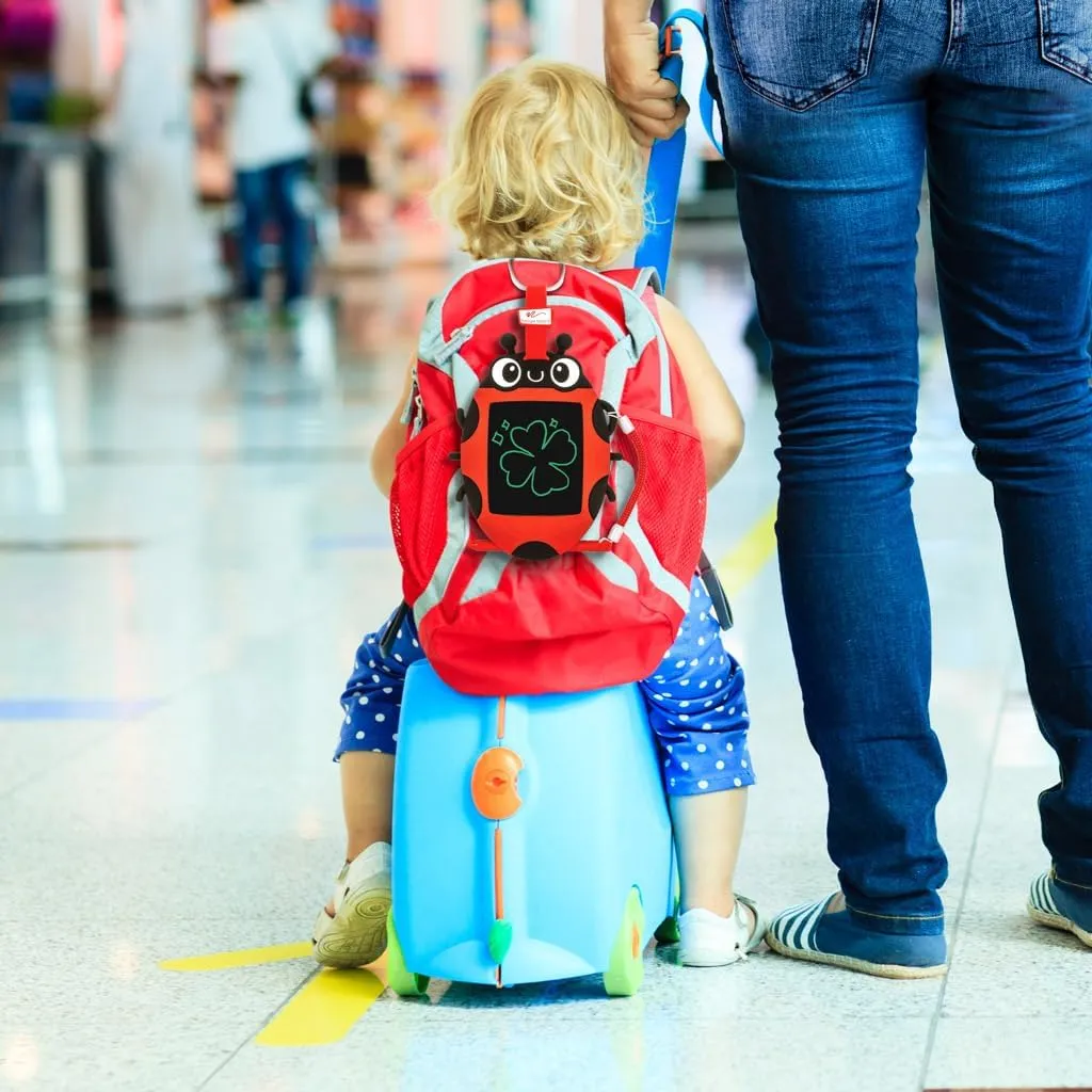 Boogie Board Kids Sketch Pals Doodle Board, Ivy The Ladybug - Portable 4" Reusable Drawing Pad with Attached Stylus, Perfect for Travel & Road Trips for Kids Ages 4 