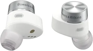 Bowers & Wilkins Pi7 S2 True Wireless Earbuds - Active Noise Cancellation, Qualcomm aptX Technology, Bluetooth, Crystal-Clear Calls, Wireless & 15-Minute Quick Charging, Canvas White