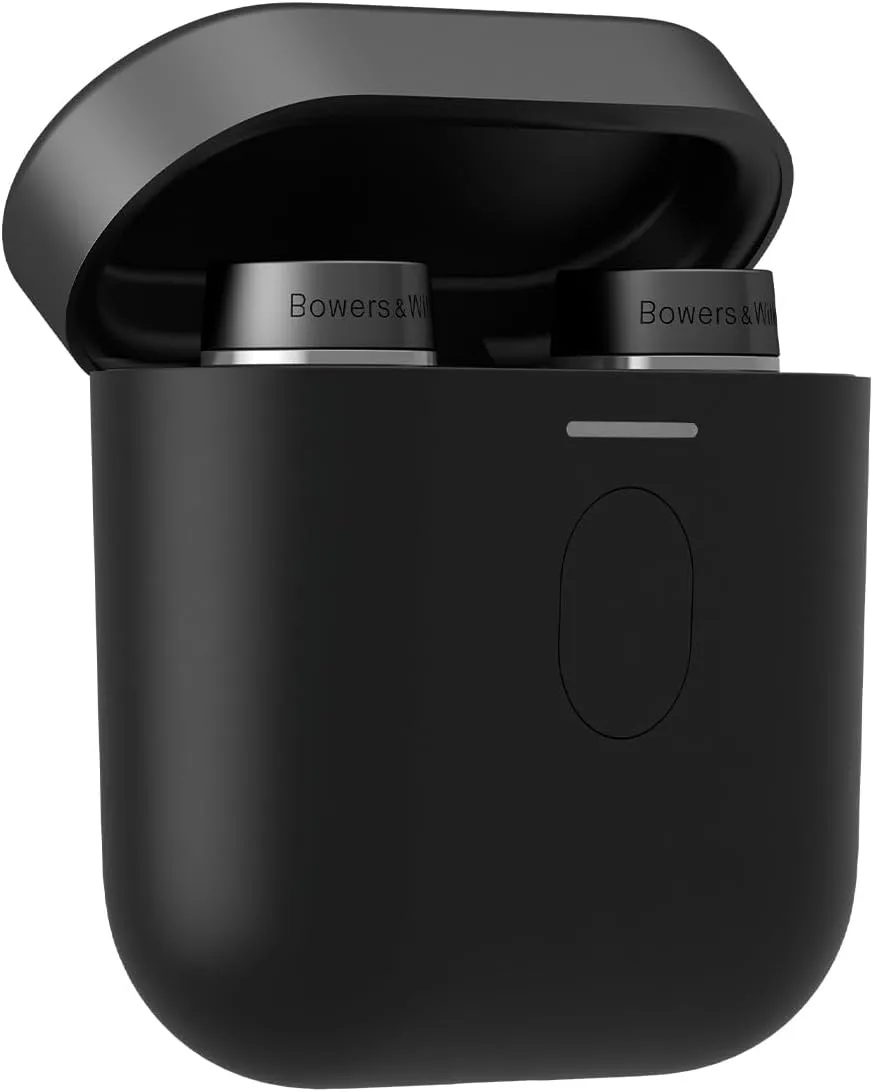 Bowers & Wilkins Pi7 S2 True Wireless Earbuds - Active Noise Cancellation, Qualcomm aptX Technology, Bluetooth, Crystal-Clear Calls, Wireless & 15-Minute Quick Charging, Satin Black