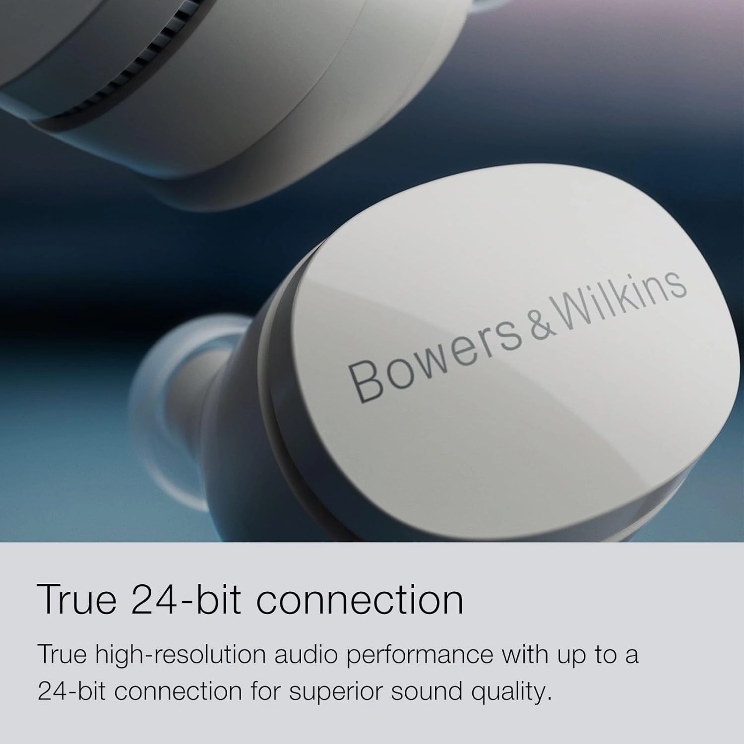 Bowers & Wilkins Pi6 Wireless Earbuds (Storm Grey), in-Ear Bluetooth Earphones with aptX Adaptive & 12mm Drivers, Bespoke Active Noise Cancelling Earbuds, 3 Built-in Mics, 15-Min Quick Charging