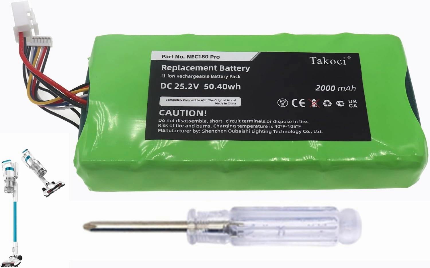 BP25220F Rechargeable Battery for Gru'ndig High Performance Cyclone Li-ion 2000mAh/25.2V