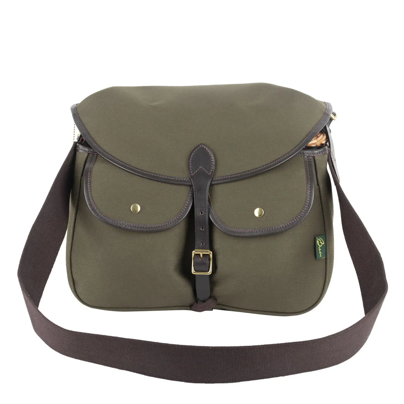 Brady Conway Creel Fishing Bag Olive / Brown