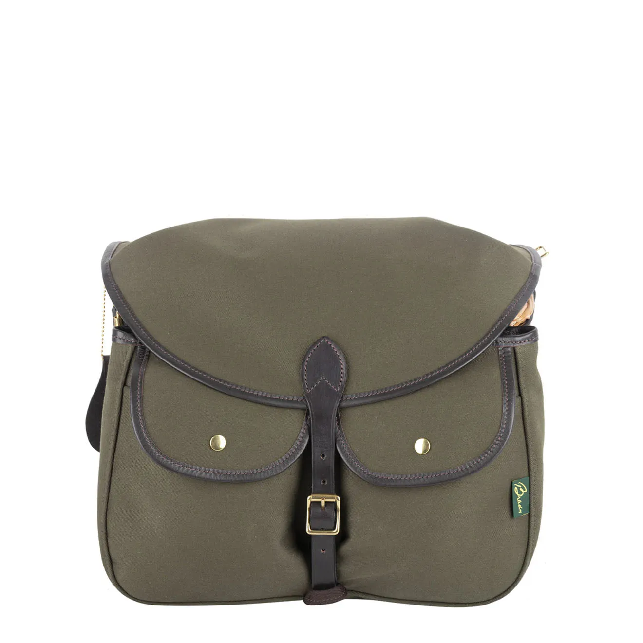 Brady Conway Creel Fishing Bag Olive / Brown