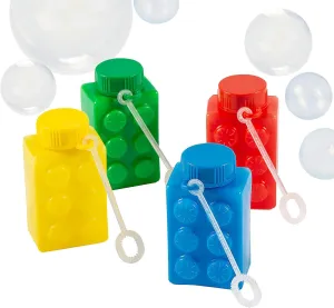 Brick Party Bubble Bottles (Set of 12) Block Party Favors and Supplies