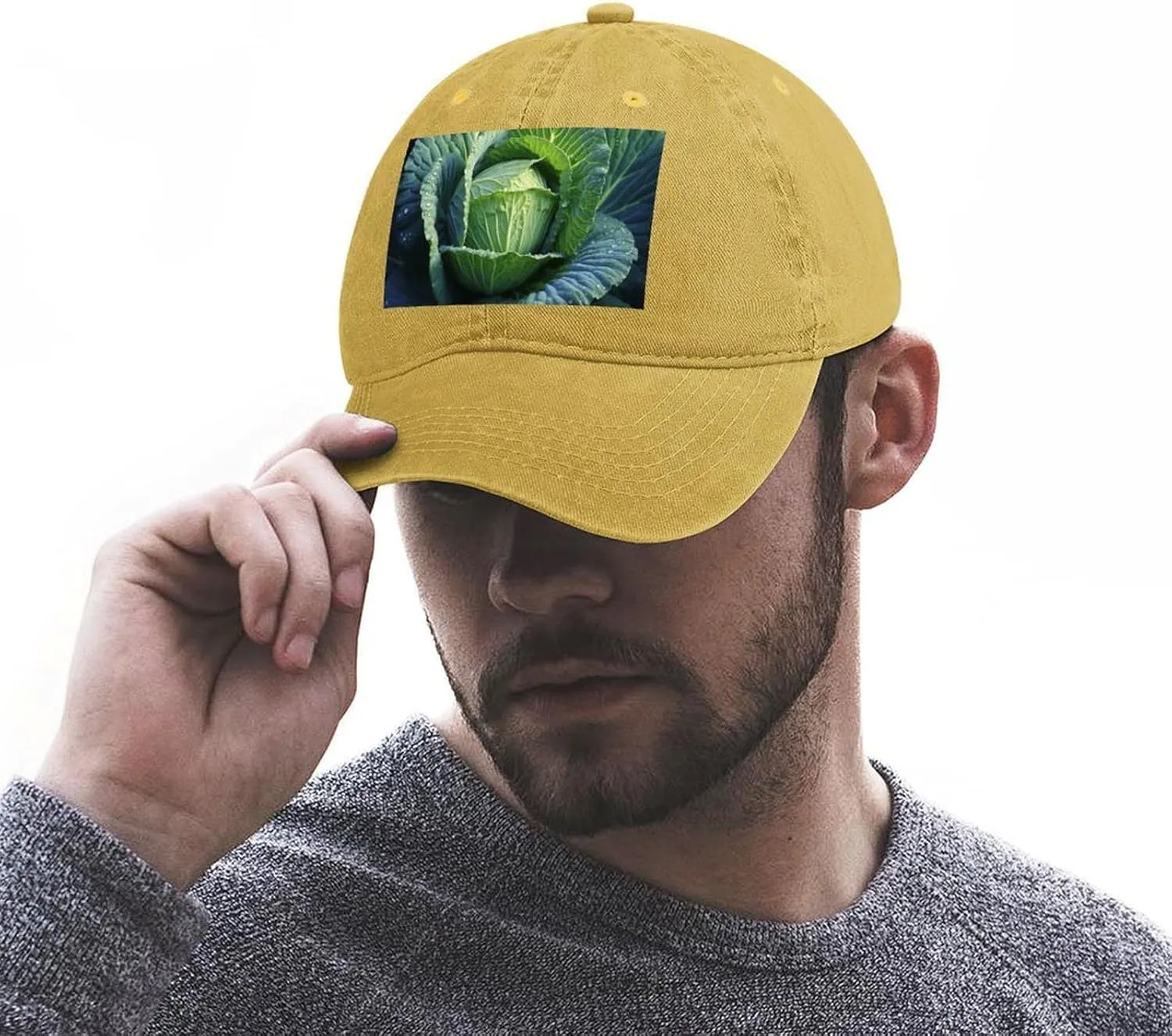 Bright Cabbage Baseball Cap for Women Men Golf Dad Hat Adjustable Classic Baseball Hat Outdoor Sports Caps,