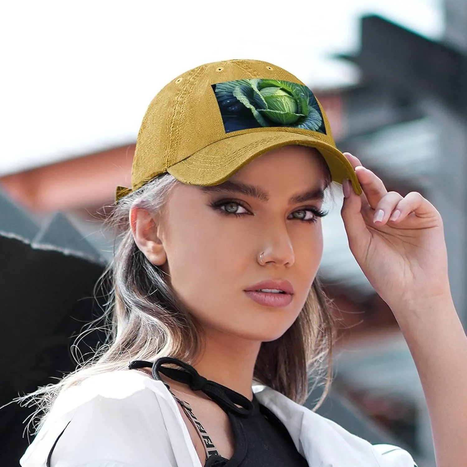 Bright Cabbage Baseball Cap for Women Men Golf Dad Hat Adjustable Classic Baseball Hat Outdoor Sports Caps,