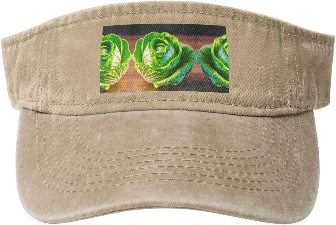 Bright Cabbage Sun Visor Hats,Open Top Hat for Women and Men,Fishing-Hats,Adult Sunscreen Visor Cap