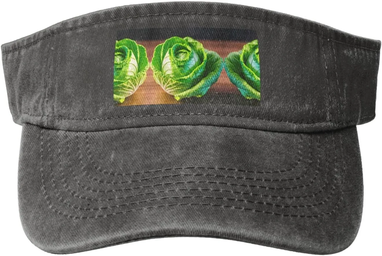 Bright Cabbage Sun Visor Hats,Open Top Hat for Women and Men,Fishing-Hats,Adult Sunscreen Visor Cap