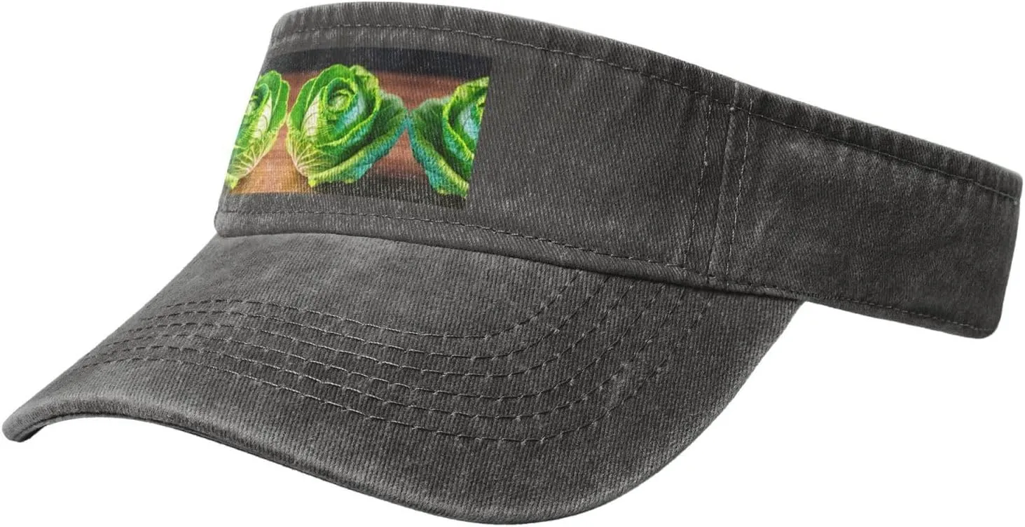 Bright Cabbage Sun Visor Hats,Open Top Hat for Women and Men,Fishing-Hats,Adult Sunscreen Visor Cap