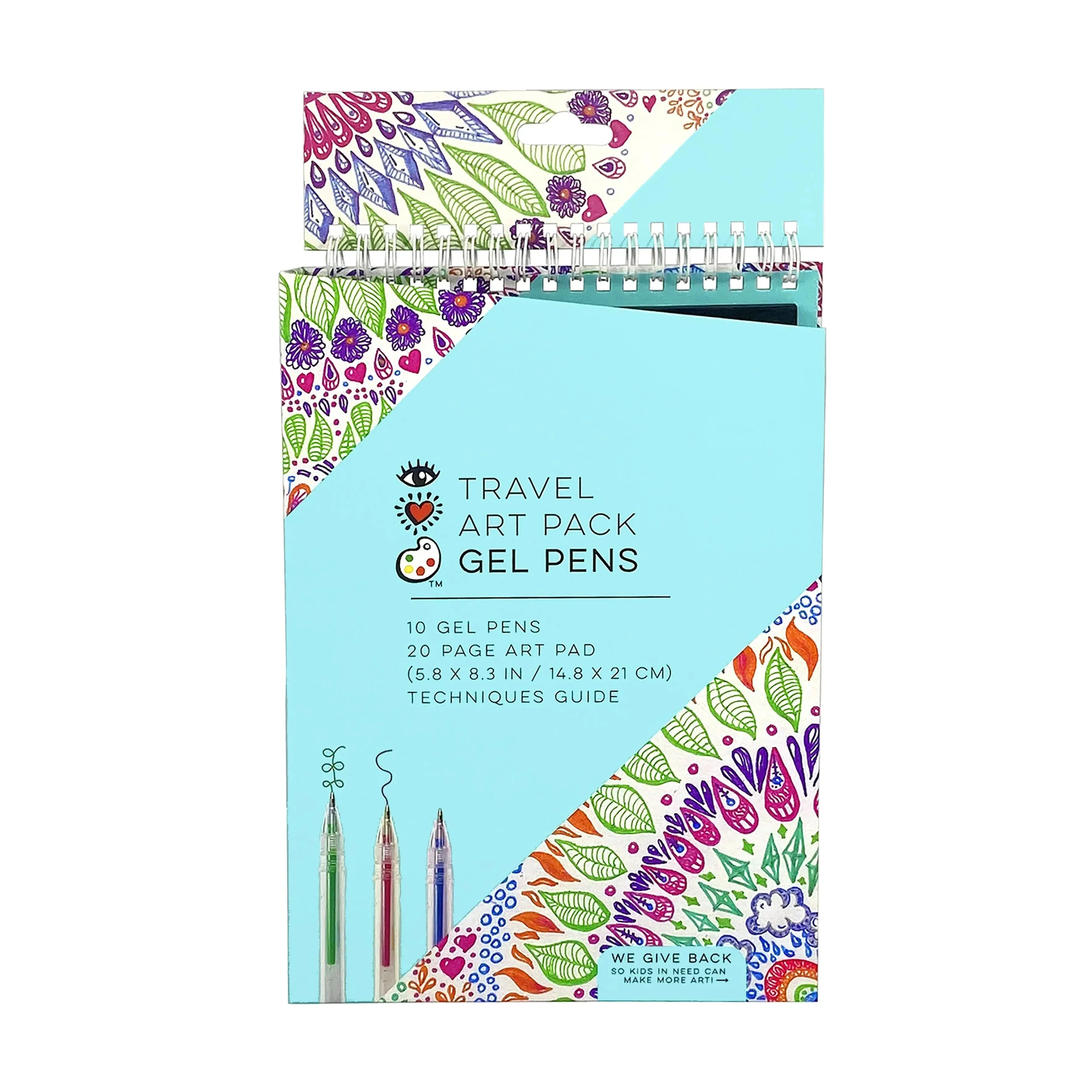 Bright Stripes Travel Art Pack - Gel Pens