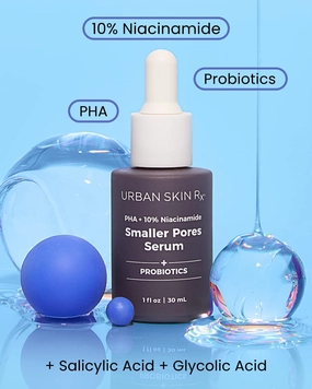Bright & Tight Pore Minimizing Duo Set, Urban Skin Rx, Clarifies Pores, Brightning, Improves the Look of Uneven Skin Tone, Includes 1 Smaller Pores Serum   1 Witch Hazel Brightening Toner