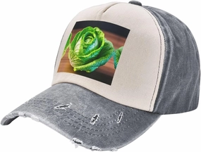 Bright Cabbage Print Plain hat Washed Distressed Baseball Cap Adjustable Hat Unisex Classic Outdoor Hat