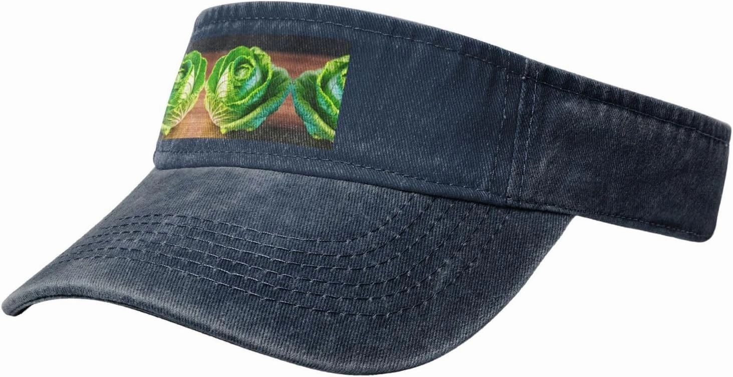 Bright Cabbage Sun Visor Hats,Open Top Hat for Women and Men,Fishing-Hats,Adult Sunscreen Visor Cap