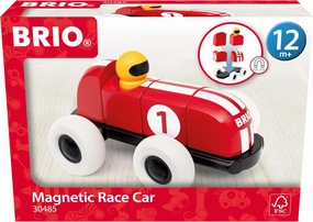 BRIO 30435 Racing Car Made of Magnetic Building Blocks - Toy Car for Children from 12 Months, Toy from 1 Year
