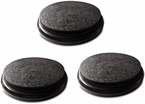 Bucket Lidz 3-Pack Black Padded Bucket Lid | Comfortable Seat for Baseball, Softball, Fishing & Hunting | Fits 3.5, 4, 5, 6 Gallon Buckets | Easy Snap-On Design | Made in the USA