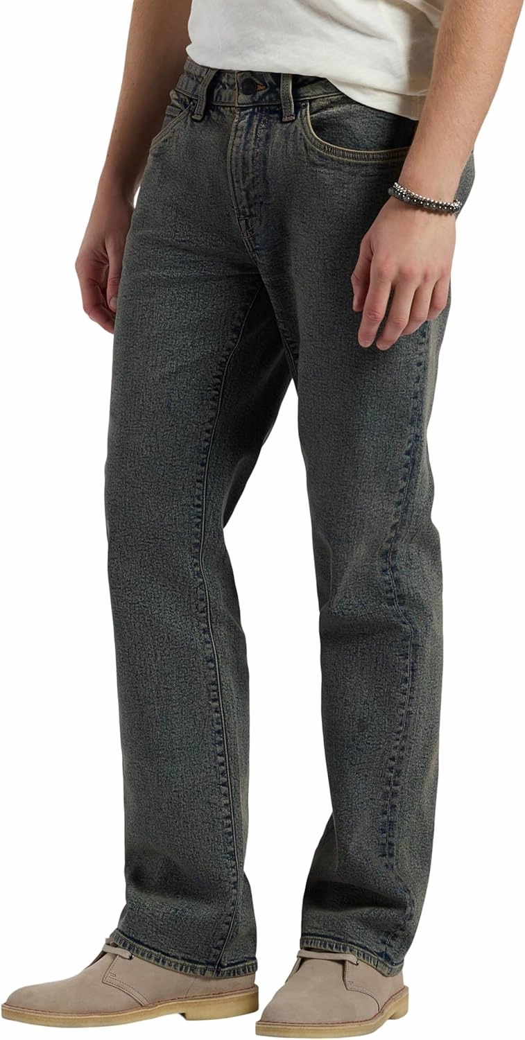 Buffalo David Bitton Men's Relaxed Straight Leg Driven Jean with Stretch Fabric