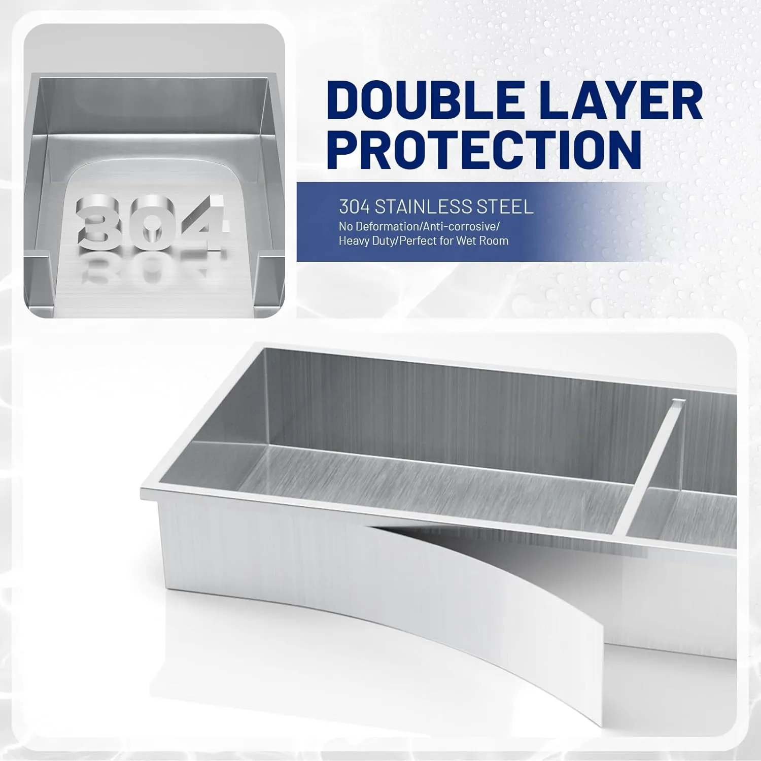 BWE Black Shower Niche 12" X 30" Stainless Steel Bathroom Niche for Shower Wall NO Tile Needed 3-Tier Recessed Niche for Bathroom Storage,Over Mount Installation