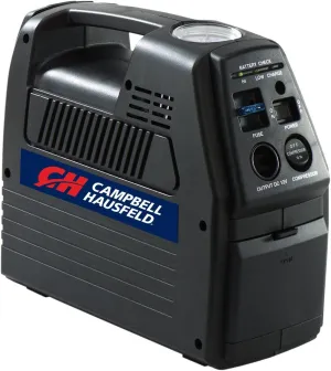 Campbell Hausfeld 12 Volt Inflator, Rechargeable, Compressor for Tire Inflation (CC2300)