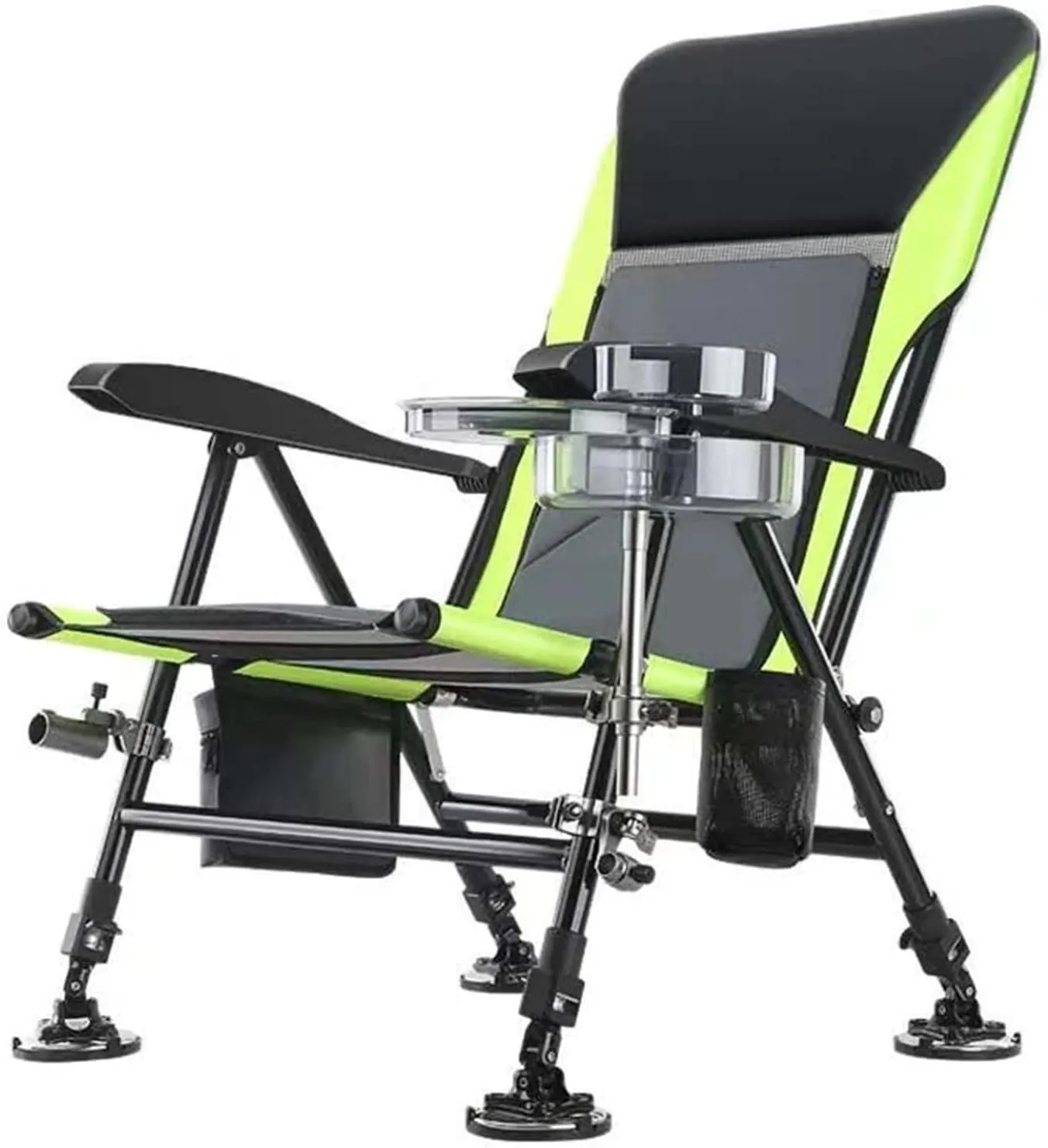 Camping Folding Stools Multifunctional Fishing Chair Foldable Beach Fishing Chair Recliner Adjustable Leg Portable Fishing Chair Outdoor Camping Hiking