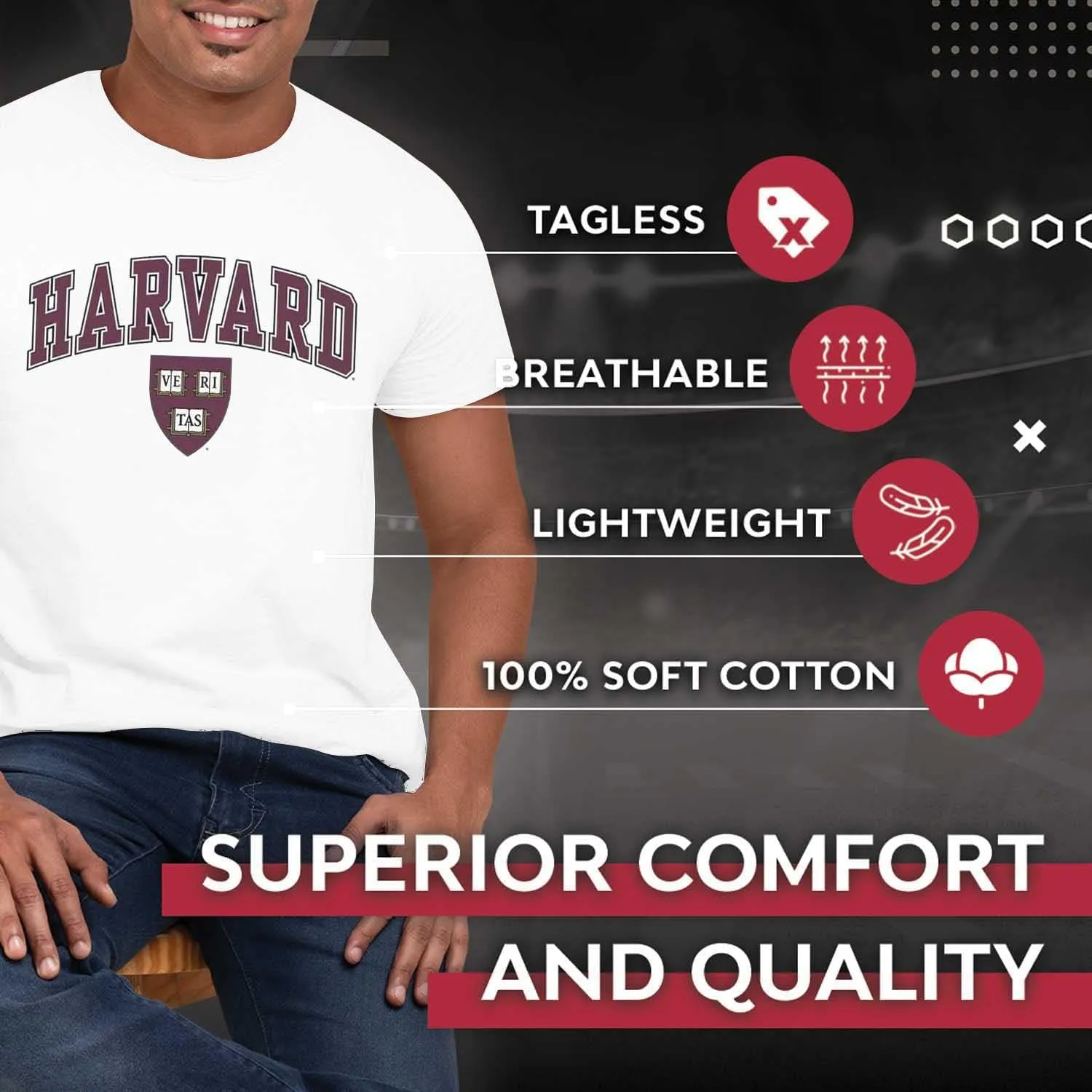 Campus Colors NCAA Adult Gameday Cotton T-Shirt