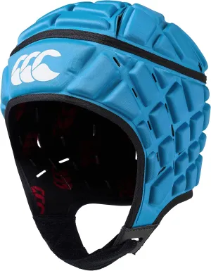 Canterbury CCC Rugby Raze Headguard, Scrum Cap, Full Coverage, Soft-Edged Chin Strap, Designed Holes Aid Ventilation, Foam Padding,Blue,L