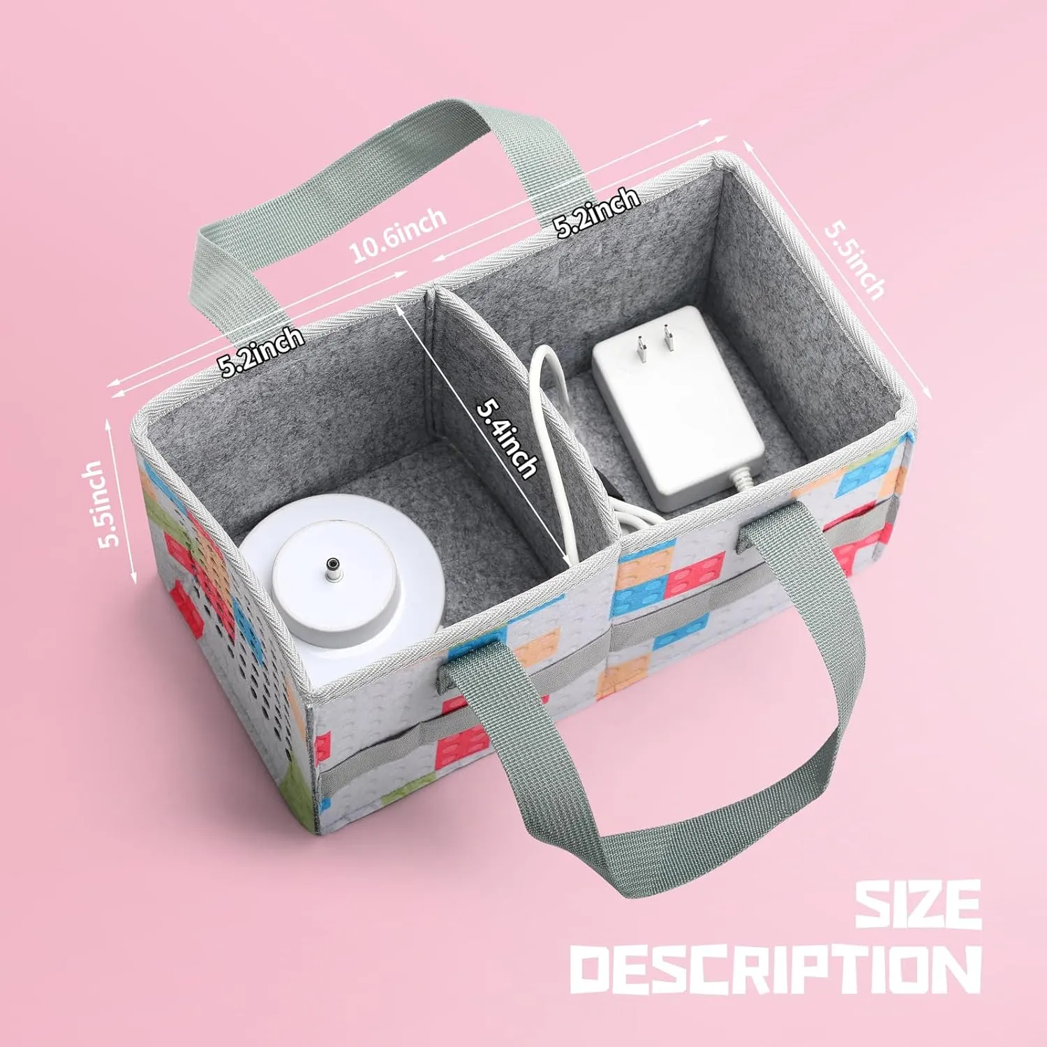 Carrying Case for Tonies Starter Set & Storage Bag for Tonies Figurine, Home Outdoor Hand Bag for Tonies Audio Player and Dolls Musical Toy Folding Bag for Kids Toniebox Accessories (Checkered)