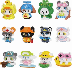 Cat and Dog Micro Mini Building Block Sets Birthday Gift for Kids, Animals Buildling Model Kits, Mini Bricks Cat and Dog Series Toys for Kids