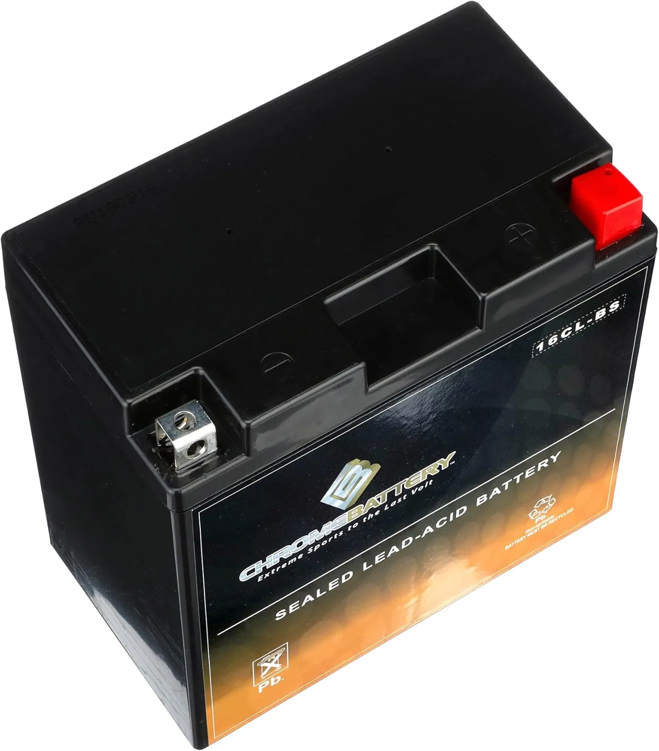 CB CHROMEBATTERY YB16CL-BS Maintenance-Free, 240CCA, 12V 19Ah Battery Replacement for BRP SEA-DOO Jet Skis, and More - Nut and Bolt (T3) Terminal