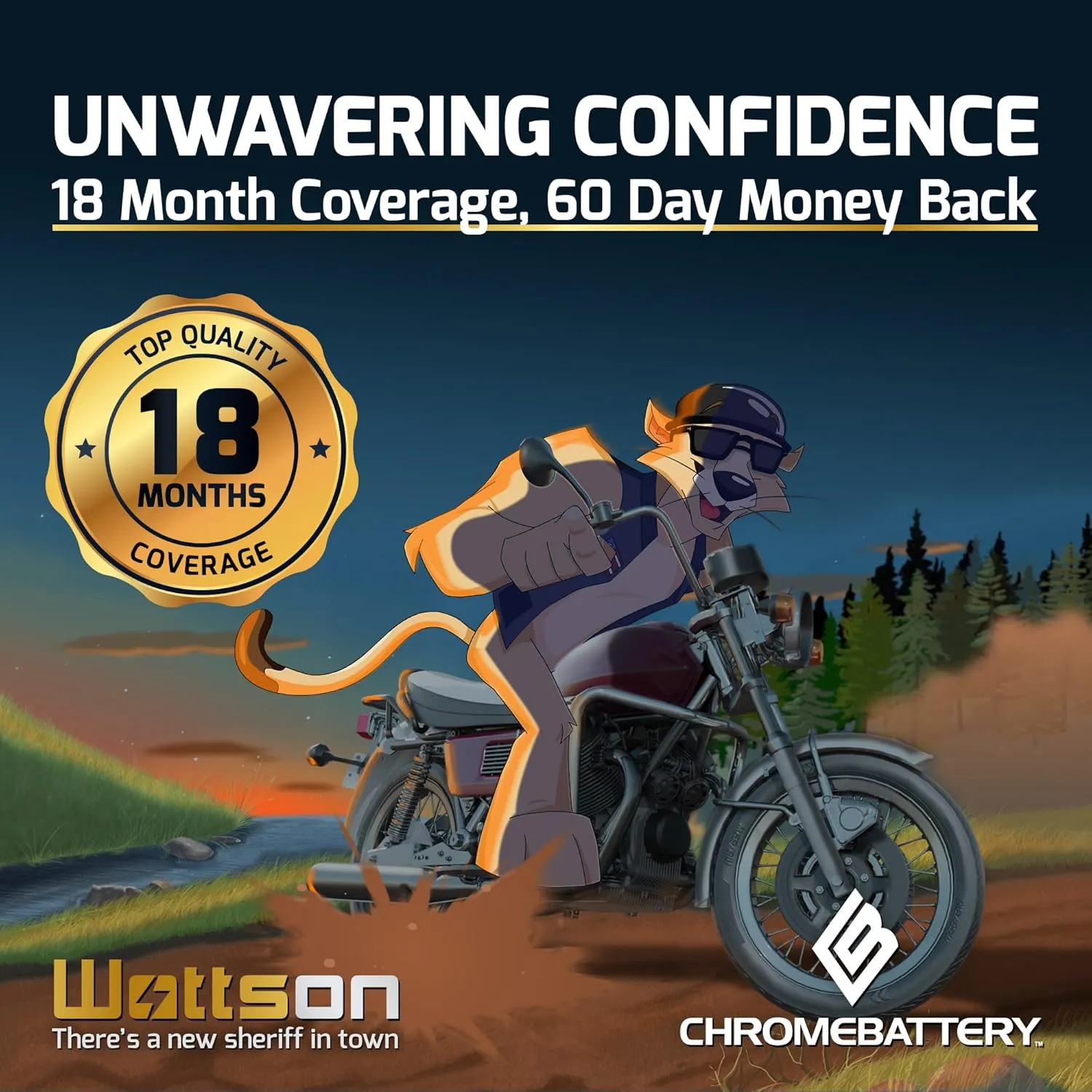 CB CHROMEBATTERY YT14B-BS Maintenance-Free 12V 13Ah Battery Replacement for ATV, Motorcycle, Jet Skis, Scooter, UTV, and More - Nut and Bolt (T3) Terminal