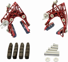 CB3 Road Angle Brake Set (Front   Rear), Red, CB3-R, SK2292