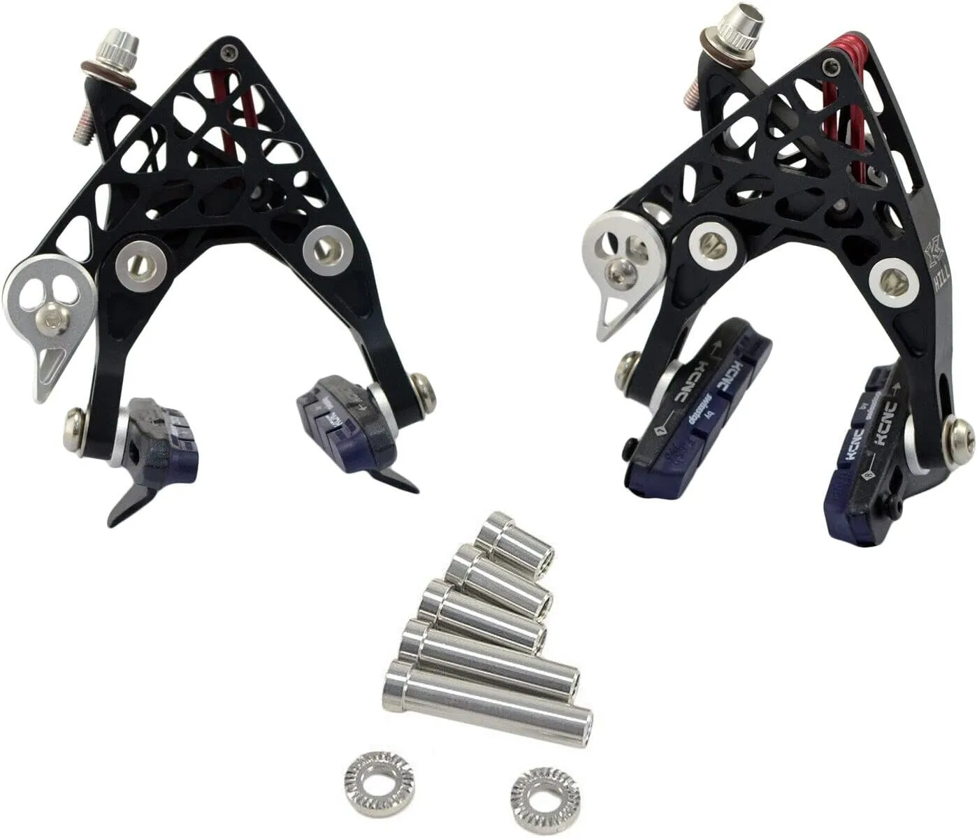 CB4 Road Bike Brake-Hill Calipers Brake Set (Front & Rear), Black, SK2663