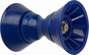 CE Smith - 29331 Bow Bell Roller Assembly - Durable Marine Tool - 4" Wide - 1/2" Shaft - Blue