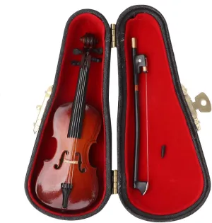 Cello Model,10cm Miniature Music Instrument Ornament Cello,Musical Instrument Model Musical Gifts Home Decor Ornaments,for Kids and Adults Birthday Gifts