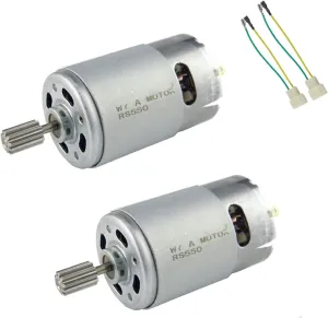 CHANCS Magnetic Gear Motor 550 6V DC 20000RPM Electrical Tools for DIY Hobby Toy Cars Remote Control 2PCS