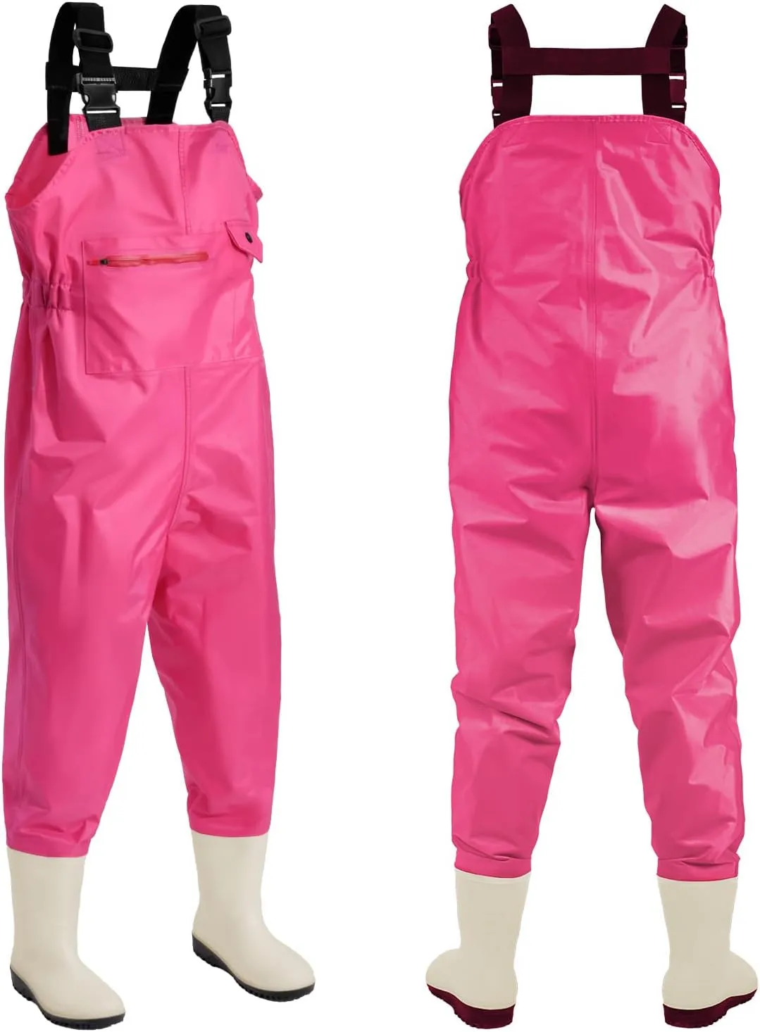Chest Waders for Kids Youth Fishing Waders Waterproof Hunting Waders with Boots Nylon Waders for Toddler Children