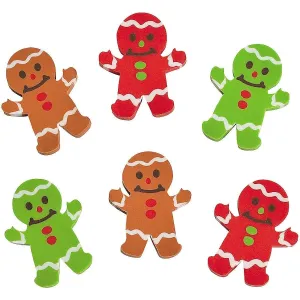 Christmas Gingerbread Erasers | 72 pcs | 1 inch | Bulk Pack