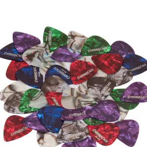 ChromaCast CC-CP-40PK 40 Pack Pearl Celluloid Guitar Picks, Light Gauge