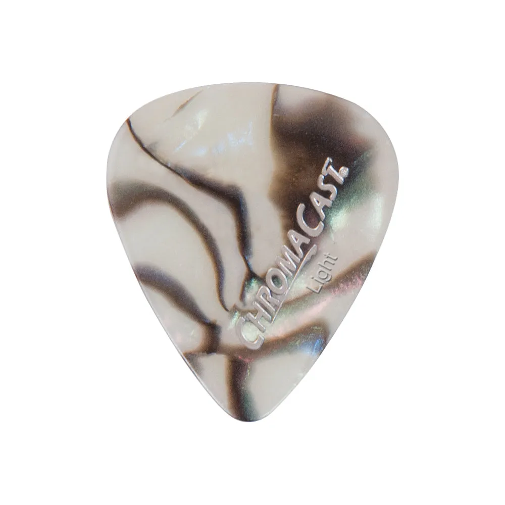 ChromaCast Pearl Celluloid Picks - Assorted Colors Light Gauge(.60mm) 10 Pick Pack