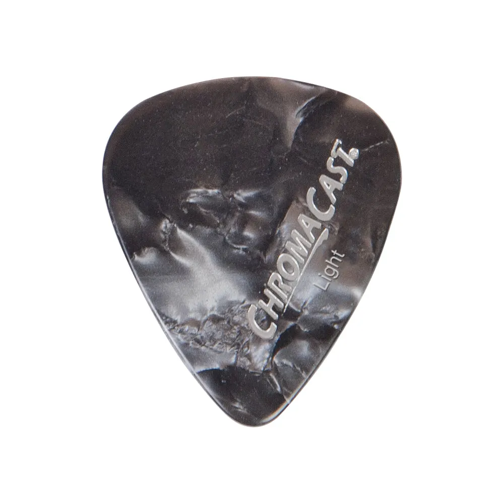 ChromaCast Pearl Celluloid Picks - Assorted Colors Light Gauge(.60mm) 10 Pick Pack