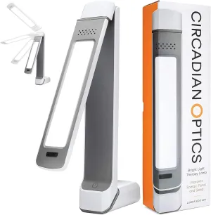 Circadian Optics Lumos 2.0 Light Therapy Lamp | As Seen On Shark Tank | 10,000 Lux Full Spectrum UV-Free Light | Boost Mood, Improve Sleep, Increase Energy & Enhance Focus