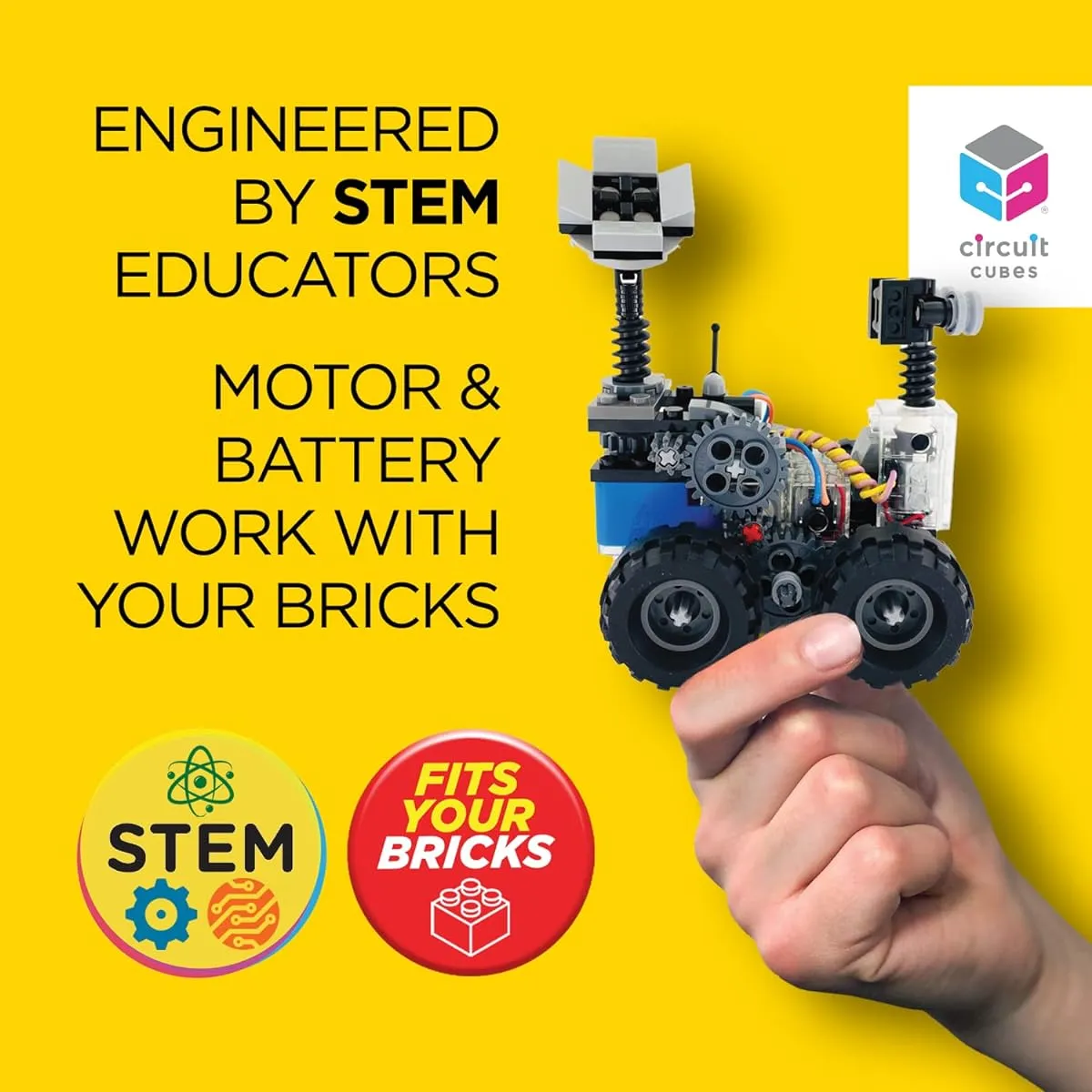 Circuit Cube Space Rover Kit Remote Control Robotics Kit STEM Learning Toy for Ages 8 