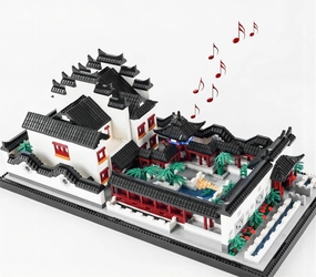 City Garden Building Set 5555 pcs, Architecture Building Set Toy, Gift for Adults and Kids
