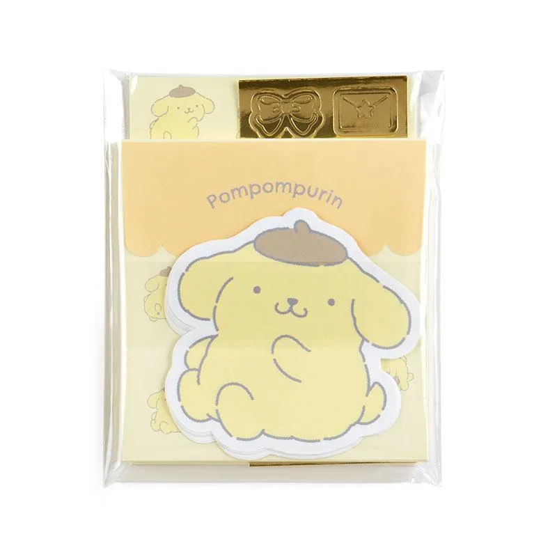 [Clearance]#[Sanrio] Plush Toy Design Stationery Series- Mini Letter Set -Pom Pom Purin [OCT 2023] Sanrio Original Japan