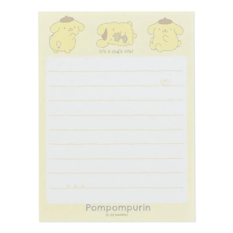 [Clearance]#[Sanrio] Plush Toy Design Stationery Series- Mini Letter Set -Pom Pom Purin [OCT 2023] Sanrio Original Japan