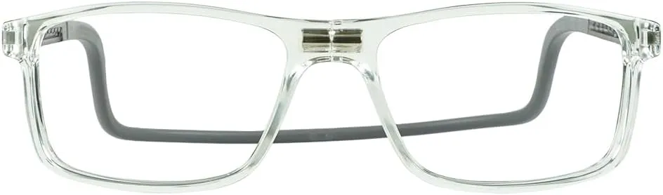 Clic Magnetic Reading Glasses for Men or Women, Soft Foldable Band, Computer Readers, Barat (S-XL)