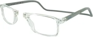 Clic Magnetic Reading Glasses for Men or Women, Soft Foldable Band, Computer Readers, Barat (S-XL)