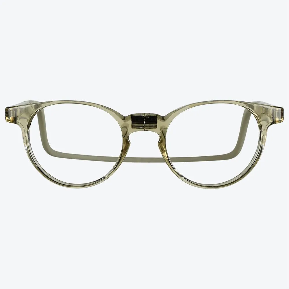 Clic Magnetic Reading Glasses for Men or Women, Soft Foldable Band, Computer Readers, Taku (S-XL)