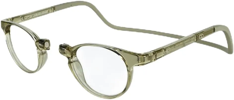 Clic Magnetic Reading Glasses for Men or Women, Soft Foldable Band, Computer Readers, Taku (S-XL)